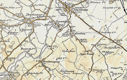 Old map of Lower Weald in 1898-1901