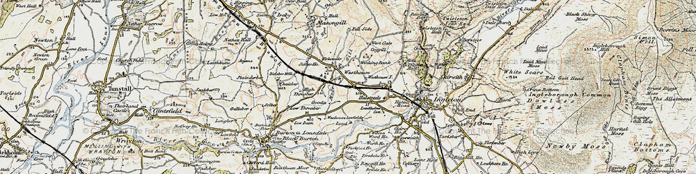 Old map of Lower Westhouse in 1903-1904