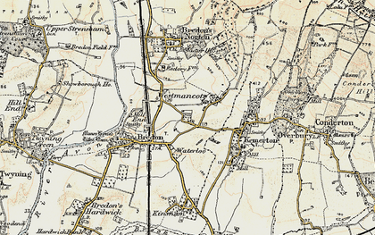 Old map of Lower Westmancote in 1899-1901