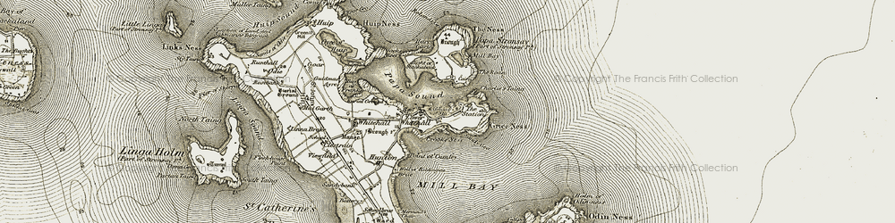 Old map of Bight of Stackaback in 1912