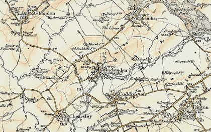Old map of Lower Winchendon in 1898