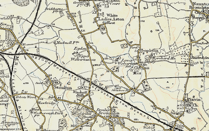 Old map of Lower Wolverton in 1899-1901