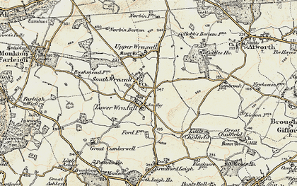 Old map of Lower Wraxall in 1898-1899