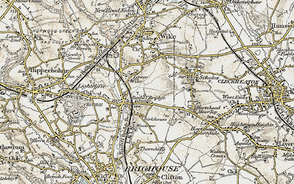 Old map of Lower Wyke in 1903