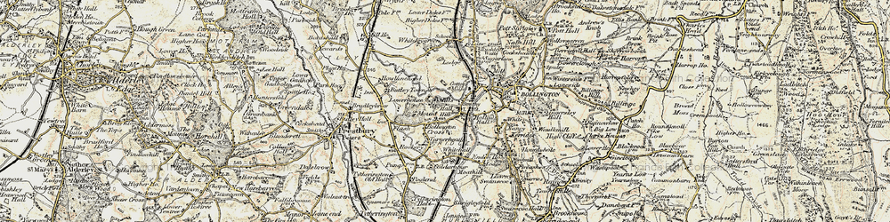 Old map of Lowerhouse in 1902-1903