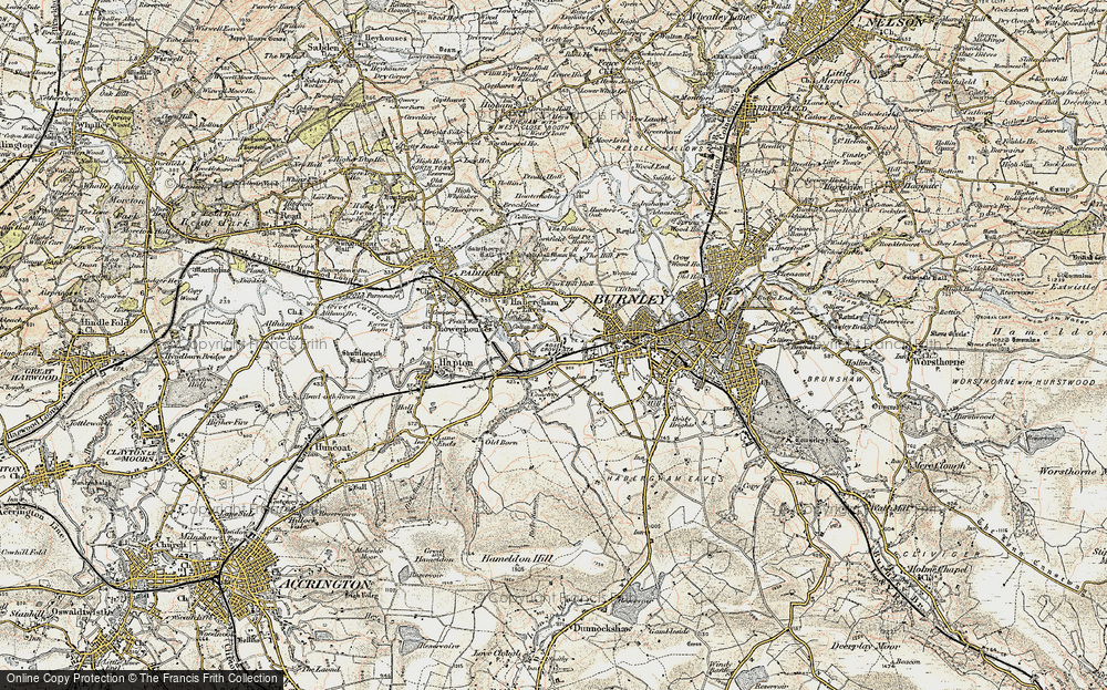 Old Map of Lowerhouse, 1903 in 1903