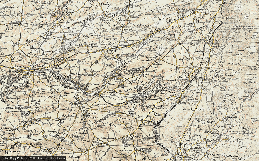 Old Map of Lowertown, 1899-1900 in 1899-1900