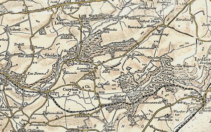 Old map of Lowertown in 1899-1900