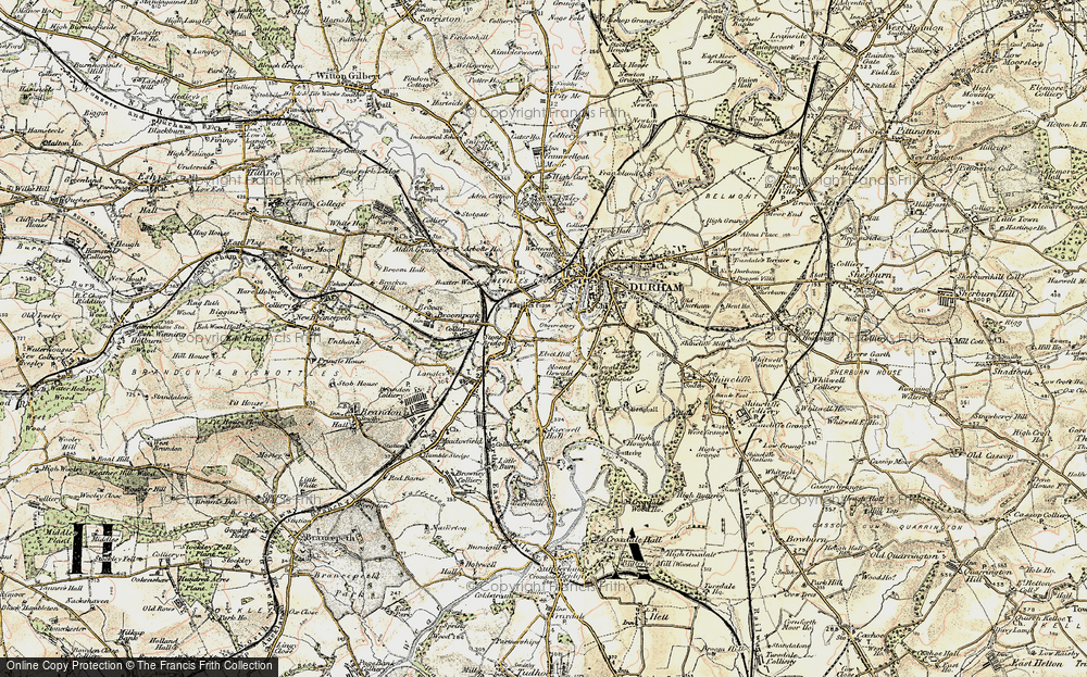 Old Map of Lowes Barn, 1901-1904 in 1901-1904