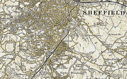 Old map of Lowfield in 1902-1903