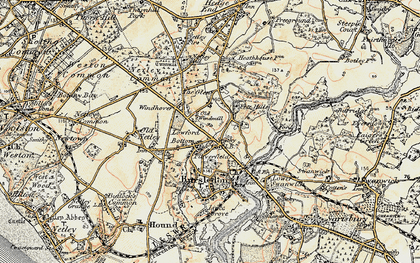 Old map of Lowford in 1897-1909