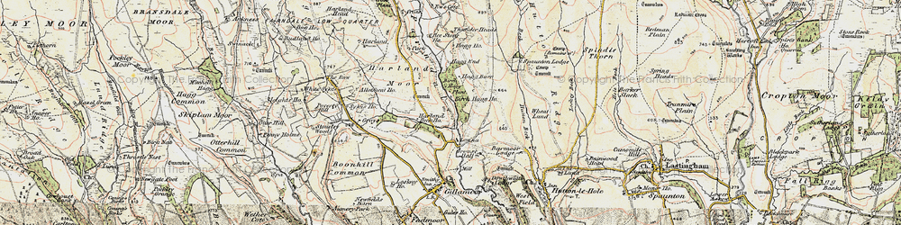 Old map of Lowna in 1903-1904