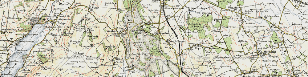 Old map of Lowther in 1901-1904
