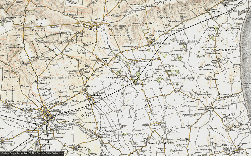 Old Map of Lowthorpe, 1903-1904 in 1903-1904