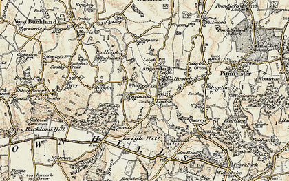 Old map of Lowton in 1898-1900