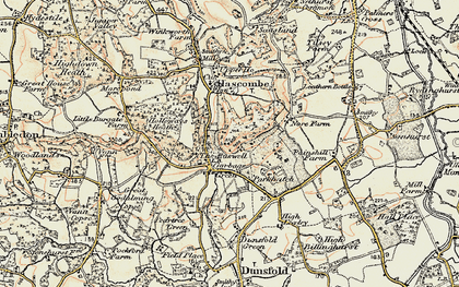 Old map of Loxhill in 1897-1909