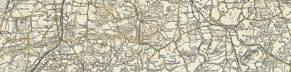 Old map of Loxhill in 1897-1909
