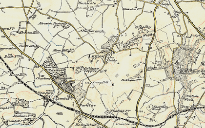 Old map of Alveston Pastures in 1899-1901