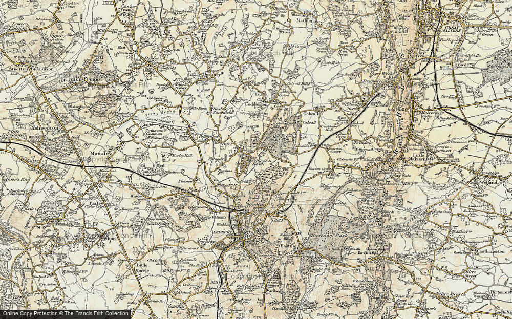 Old Map of Historic Map covering Petty France in 1899-1901