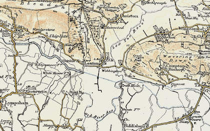 Old map of Loxton in 1899-1900