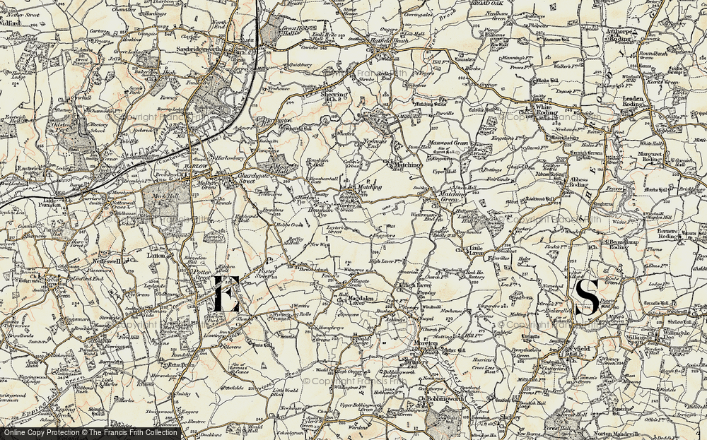 Old Map of Loyter's Green, 1898 in 1898