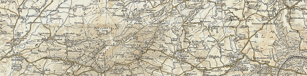 Old map of Lubberland in 1901-1902