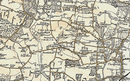 Old map of Lucas End in 1897-1898