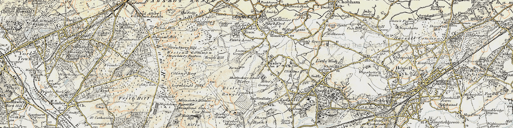 Old map of Lucas Green in 1897-1909