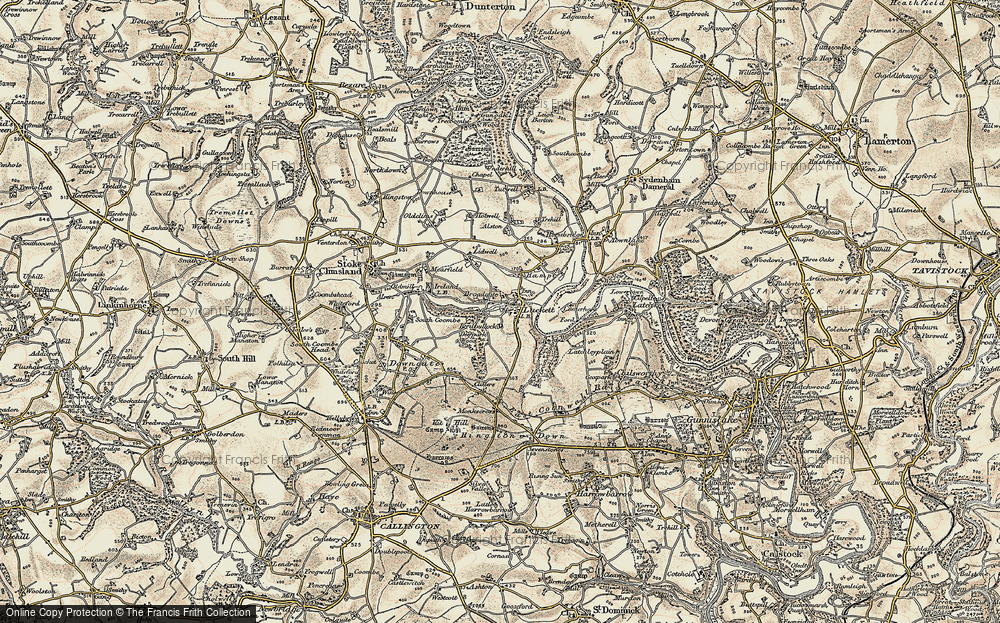 Old Map of Historic Map covering Broadgate in 1899-1900