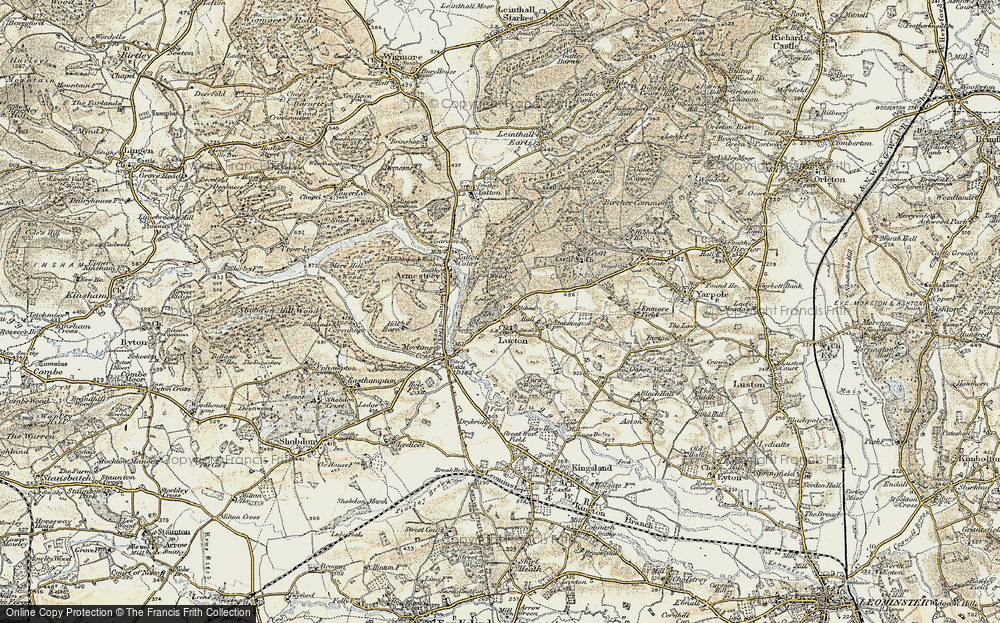 Old Map of Lucton, 1900-1903 in 1900-1903