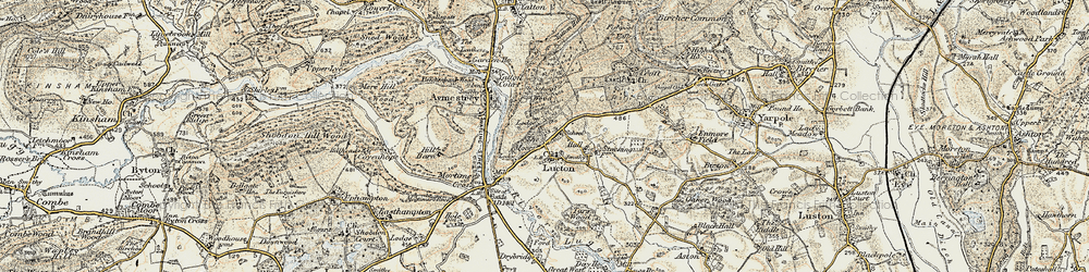 Old map of Lucton in 1900-1903
