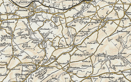 Old map of Ludbrook in 1899-1900