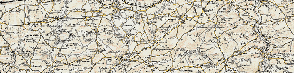 Old map of Ludbrook in 1899-1900