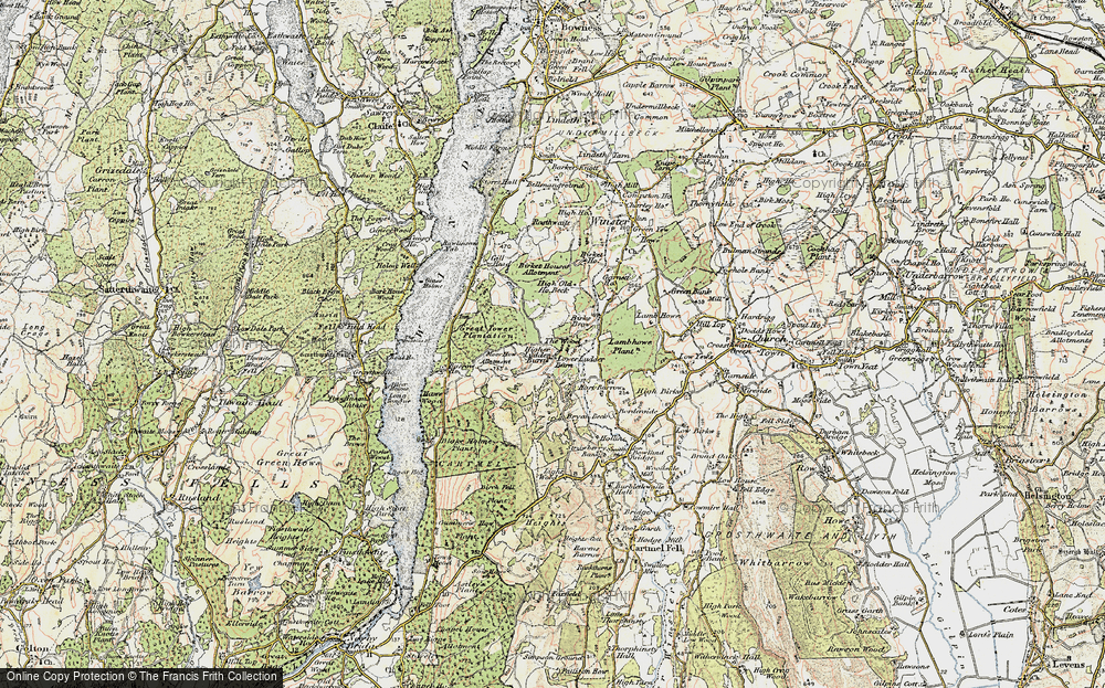 Old Map of Historic Map covering Birks Brow in 1903-1904