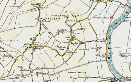Old map of Luddington in 1903