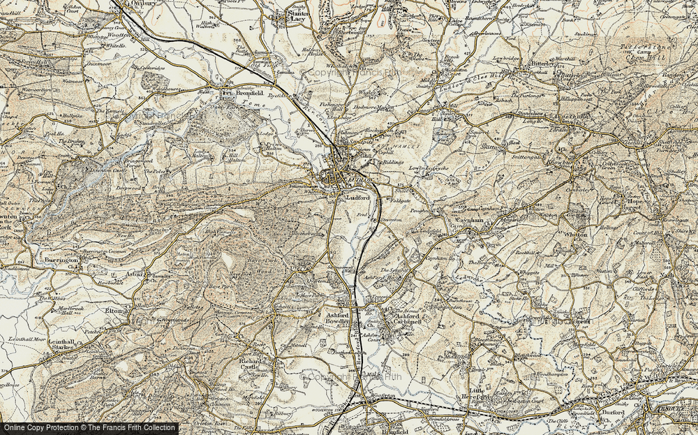 Old Map of Ludford, 1901-1902 in 1901-1902
