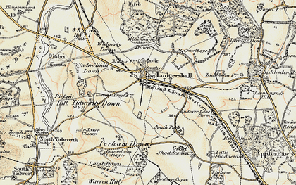 Old map of Ludgershall in 1897-1899