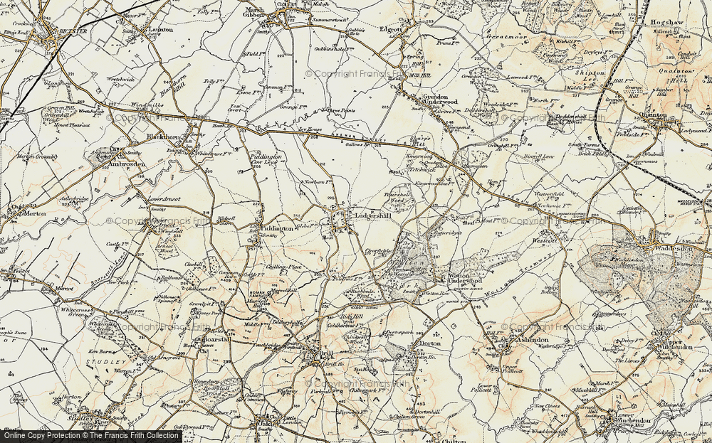 Old Map of Ludgershall, 1898-1899 in 1898-1899