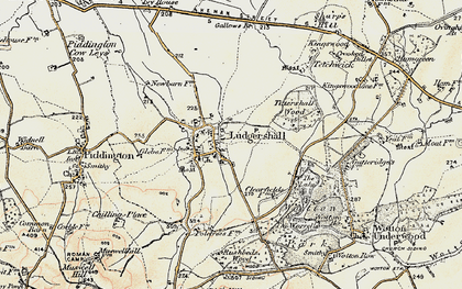 Old map of Ludgershall in 1898-1899