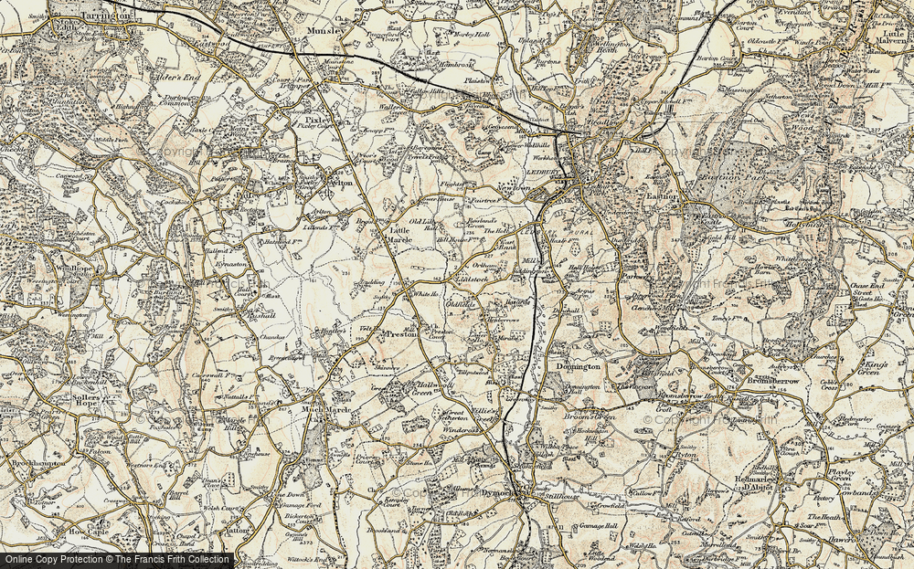 Old Map of Ludstock, 1899-1901 in 1899-1901