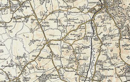 Old map of Ludstock in 1899-1901