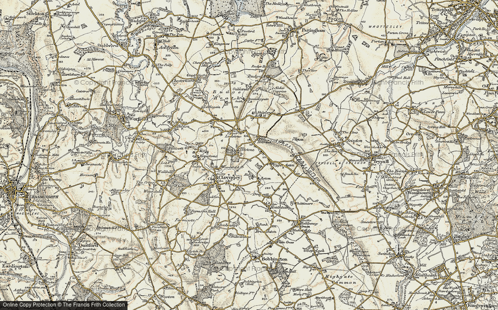 Old Map of Ludstone, 1902 in 1902