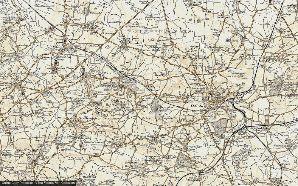Old Map of Lufton, 1899 in 1899