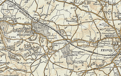 Old map of Lufton in 1899
