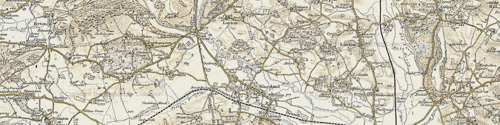 Old map of Lugg Green in 1900-1903