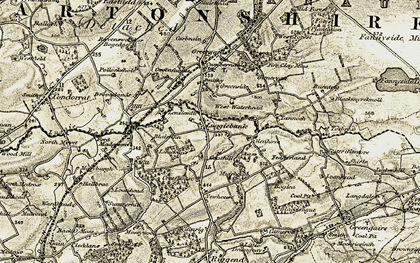 Old map of Wester Glentore in 1904-1905