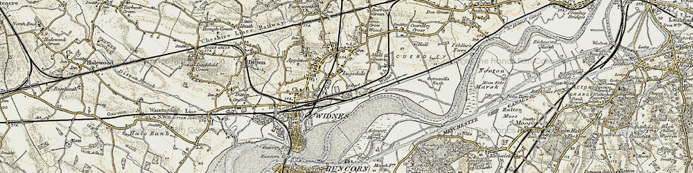 Old map of Lugsdale in 1902-1903