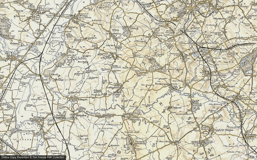 Old Map of Lullington, 1902 in 1902
