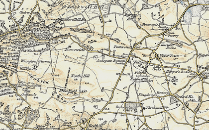 Old map of Lulsgate Bottom in 1899