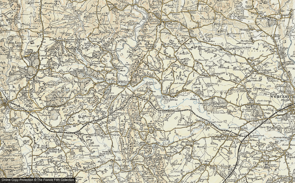 Old Map of Lulsley, 1899-1902 in 1899-1902